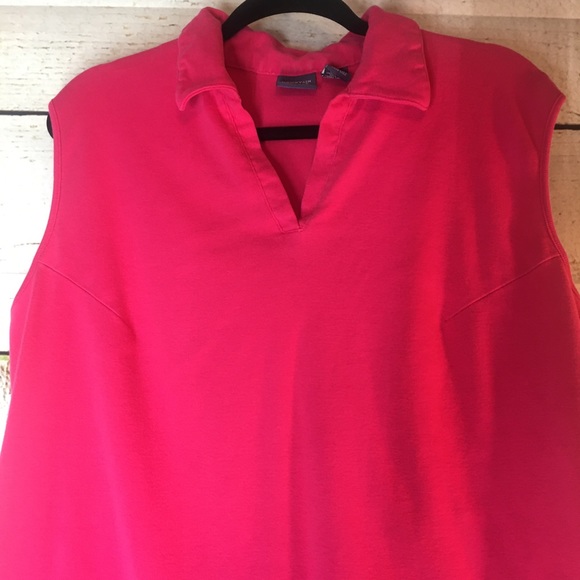 HOT PINK SLEEVELESS TOP 2X - Picture 3 of 7